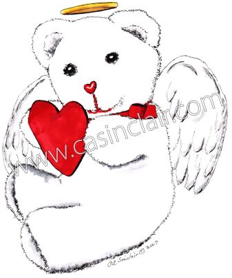 Teddy Bear with Loving Heart: Color