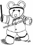 Running Teddy Bear: Drawing